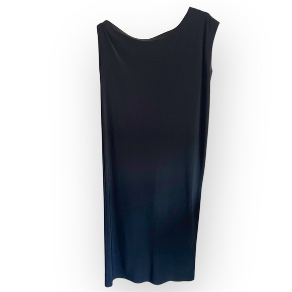 Norma Kamali Drop Shoulder Sheath Dress, black, stretchy jersey, size S - Picture 8 of 12